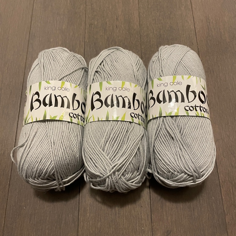 King Cole Bamboo Cotton Yarn in Gray